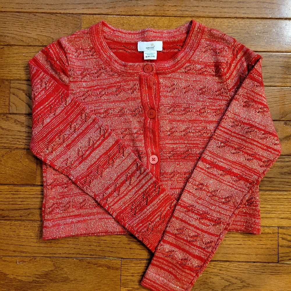 Girls Red Sweater